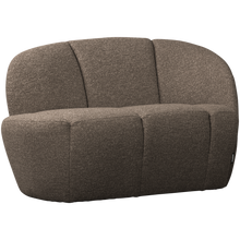 Laden Sie das Bild in den Galerie-Viewer, MOJO 2-SEATER BENCH RIGHT BOUCLE BROWN MELANGE