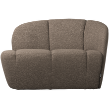 Laden Sie das Bild in den Galerie-Viewer, MOJO 2-SEATER BENCH RIGHT BOUCLE BROWN MELANGE