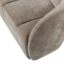 Laden Sie das Bild in den Galerie-Viewer, MOJO 2-SEATER BENCH RIGHT RIB FABRIC DARK SAND