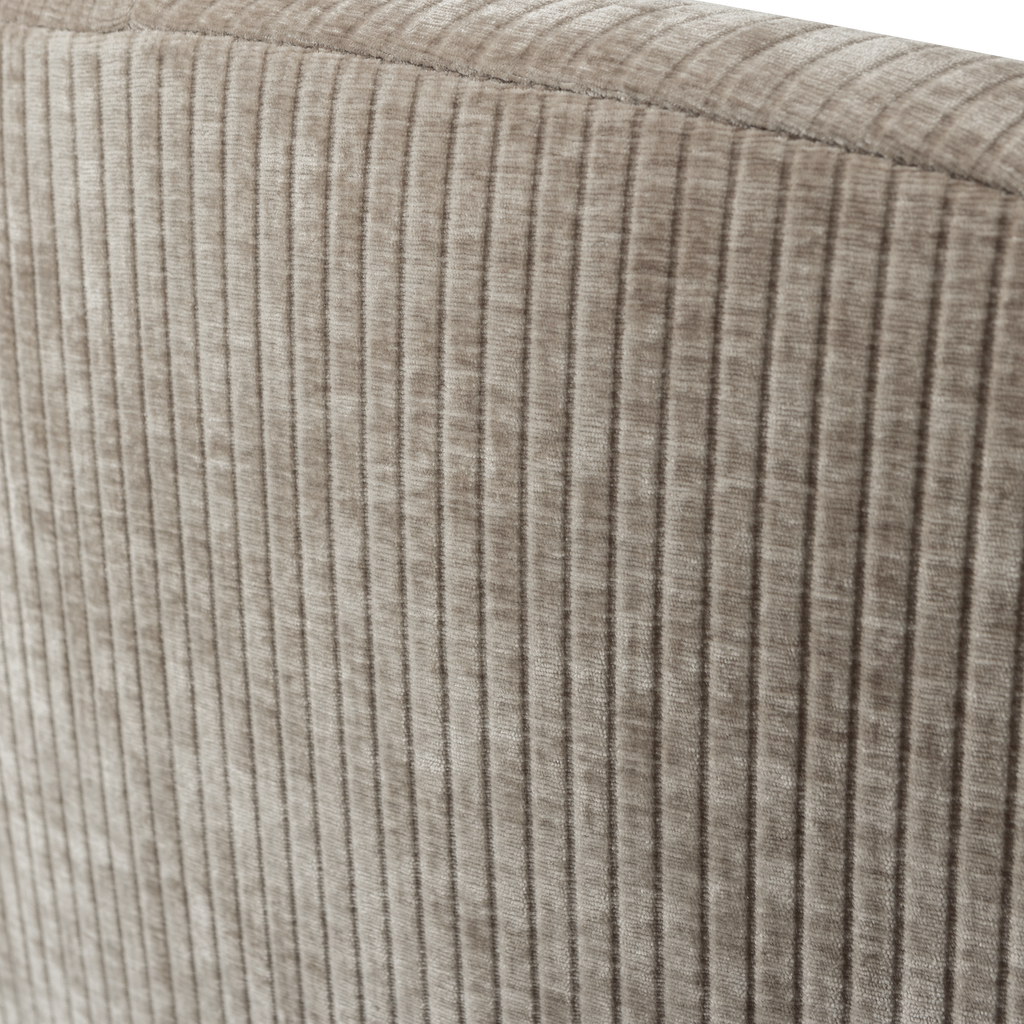 MOJO 2-SEATER BENCH RIGHT RIB FABRIC DARK SAND
