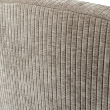 Laden Sie das Bild in den Galerie-Viewer, MOJO 2-SEATER BENCH RIGHT RIB FABRIC DARK SAND