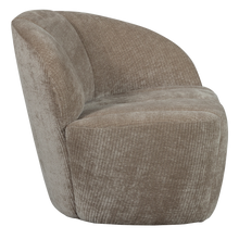 Laden Sie das Bild in den Galerie-Viewer, MOJO 2-SEATER BENCH RIGHT RIB FABRIC DARK SAND