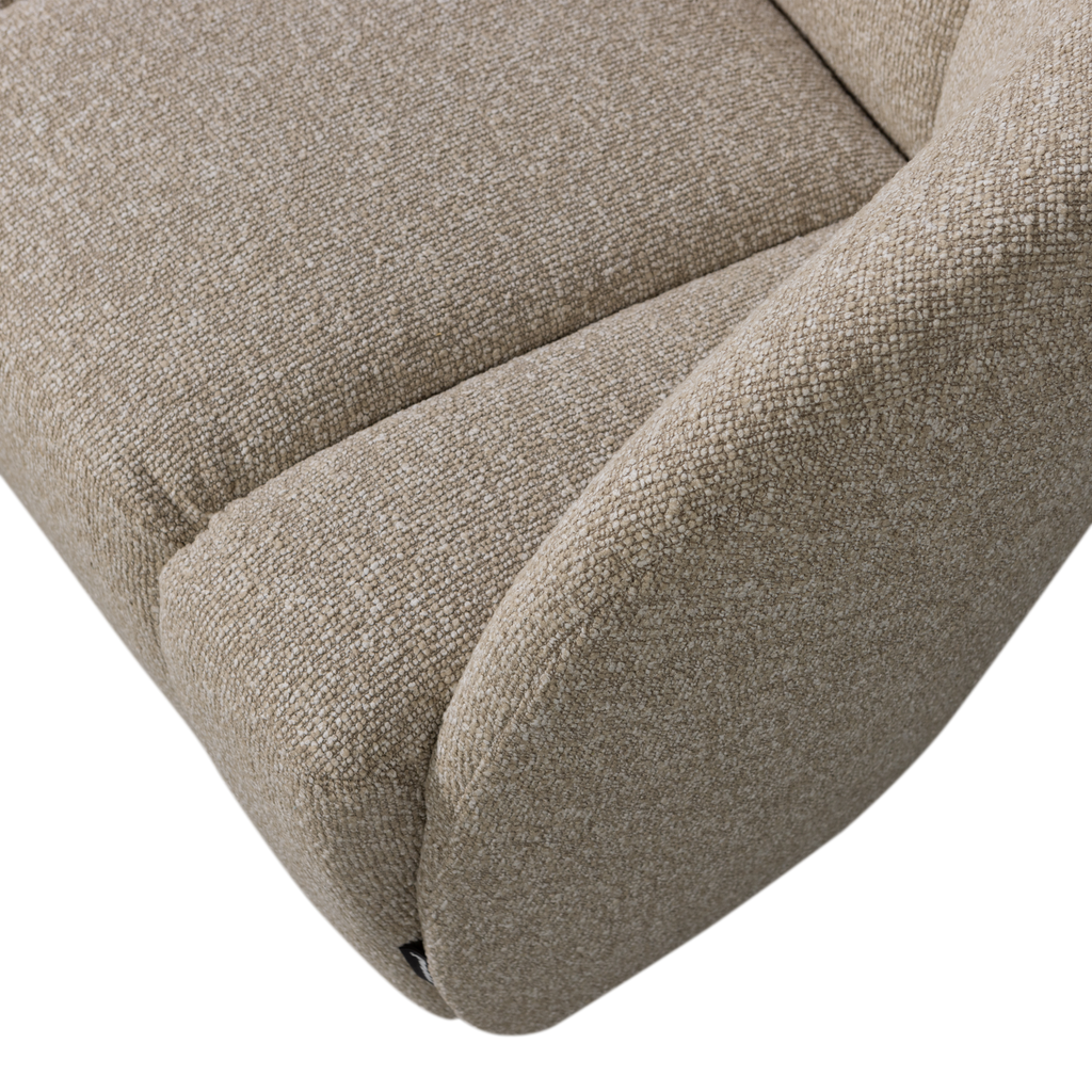 MOJO 2-SEATER BENCH RIGHT BOUCLE BEIGE MELANGE