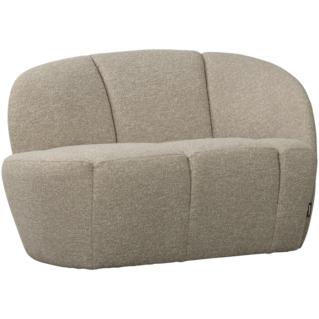 MOJO 2-SEATER BENCH RIGHT BOUCLE BEIGE MELANGE