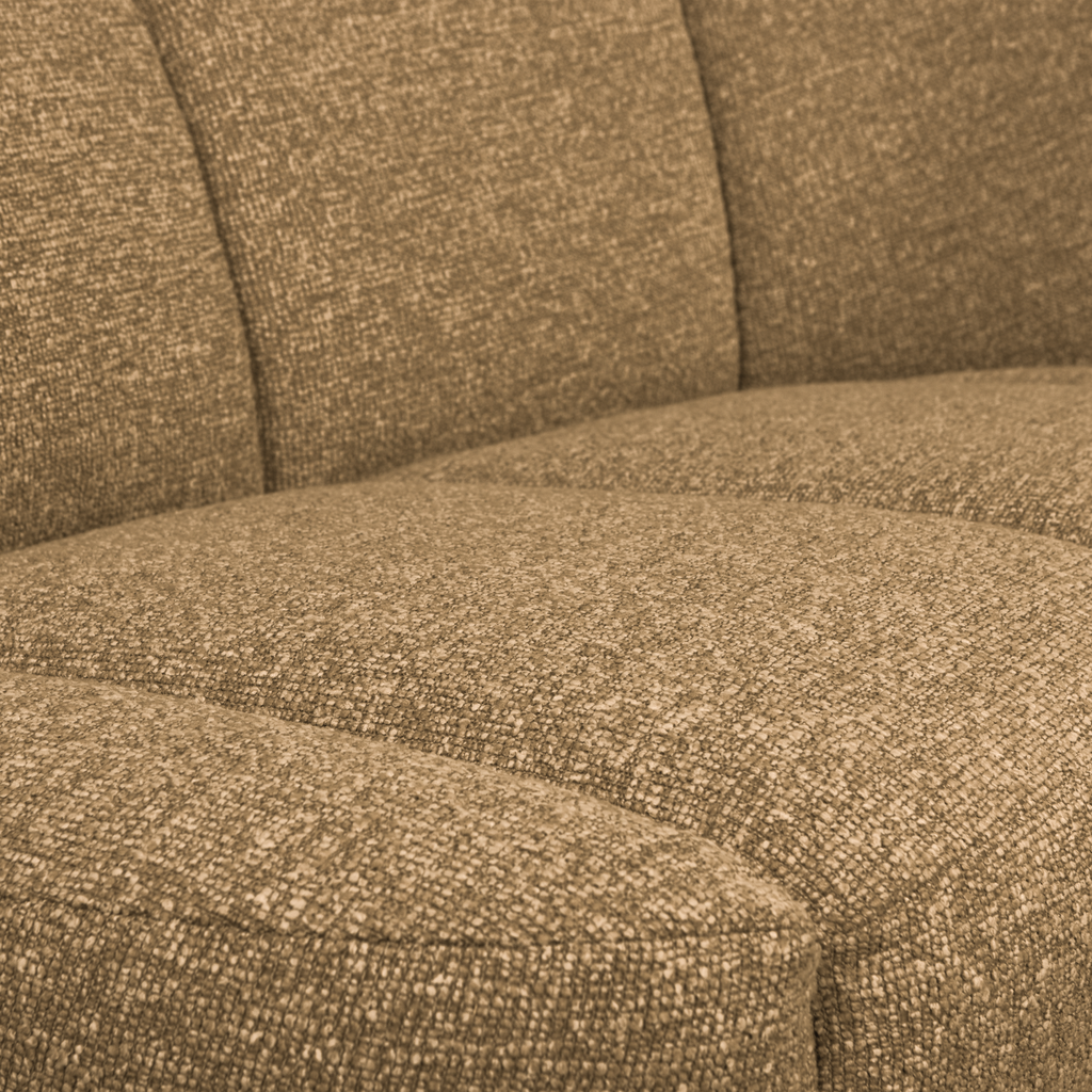 MOJO 2-SEATER BENCH RIGHT BOUCLE YELLOW/BROWN MELANGE