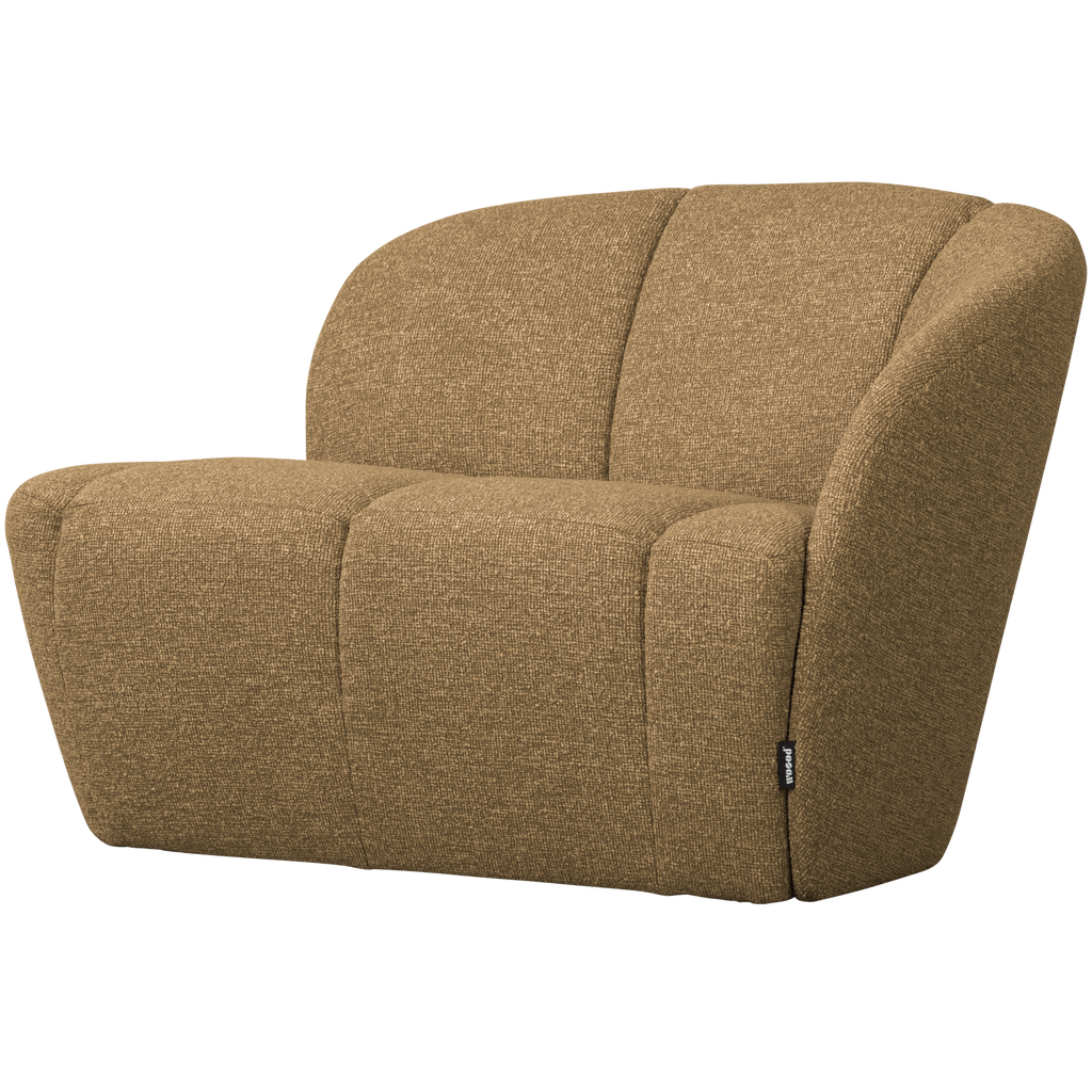 MOJO 2-SEATER BENCH RIGHT BOUCLE YELLOW/BROWN MELANGE