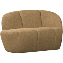 Laden Sie das Bild in den Galerie-Viewer, MOJO 2-SEATER BENCH RIGHT BOUCLE YELLOW/BROWN MELANGE