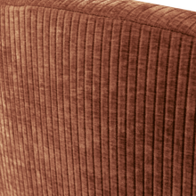 Laden Sie das Bild in den Galerie-Viewer, MOJO 2-SEATER BENCH RIGHT RIB FABRIC RUST BROWN