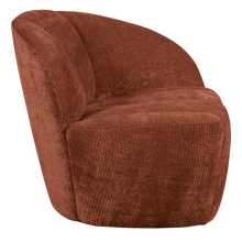 Laden Sie das Bild in den Galerie-Viewer, MOJO 2-SEATER BENCH RIGHT RIB FABRIC RUST BROWN