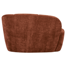 Laden Sie das Bild in den Galerie-Viewer, MOJO 2-SEATER BENCH RIGHT RIB FABRIC RUST BROWN