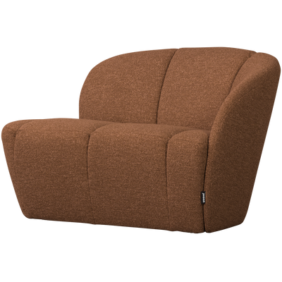 MOJO 2-SEATER BENCH RIGHT BOUCLE RUST BROWN MELANGE