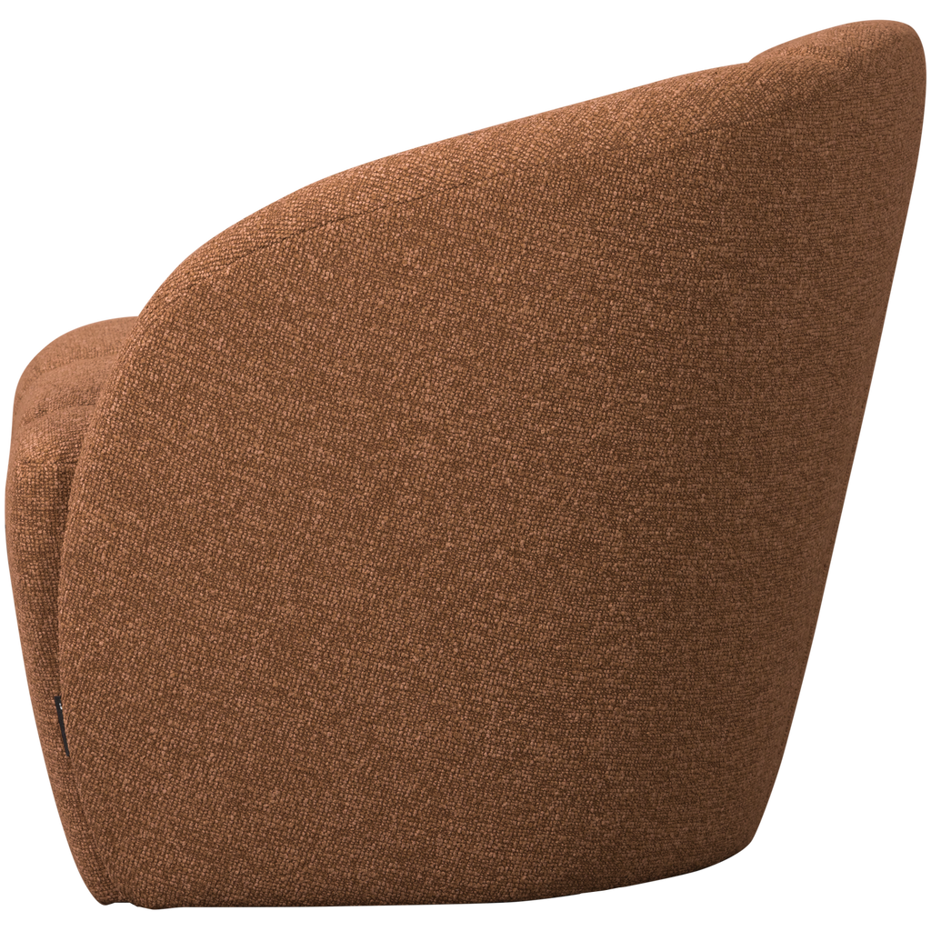 MOJO 2-SEATER BENCH RIGHT BOUCLE RUST BROWN MELANGE