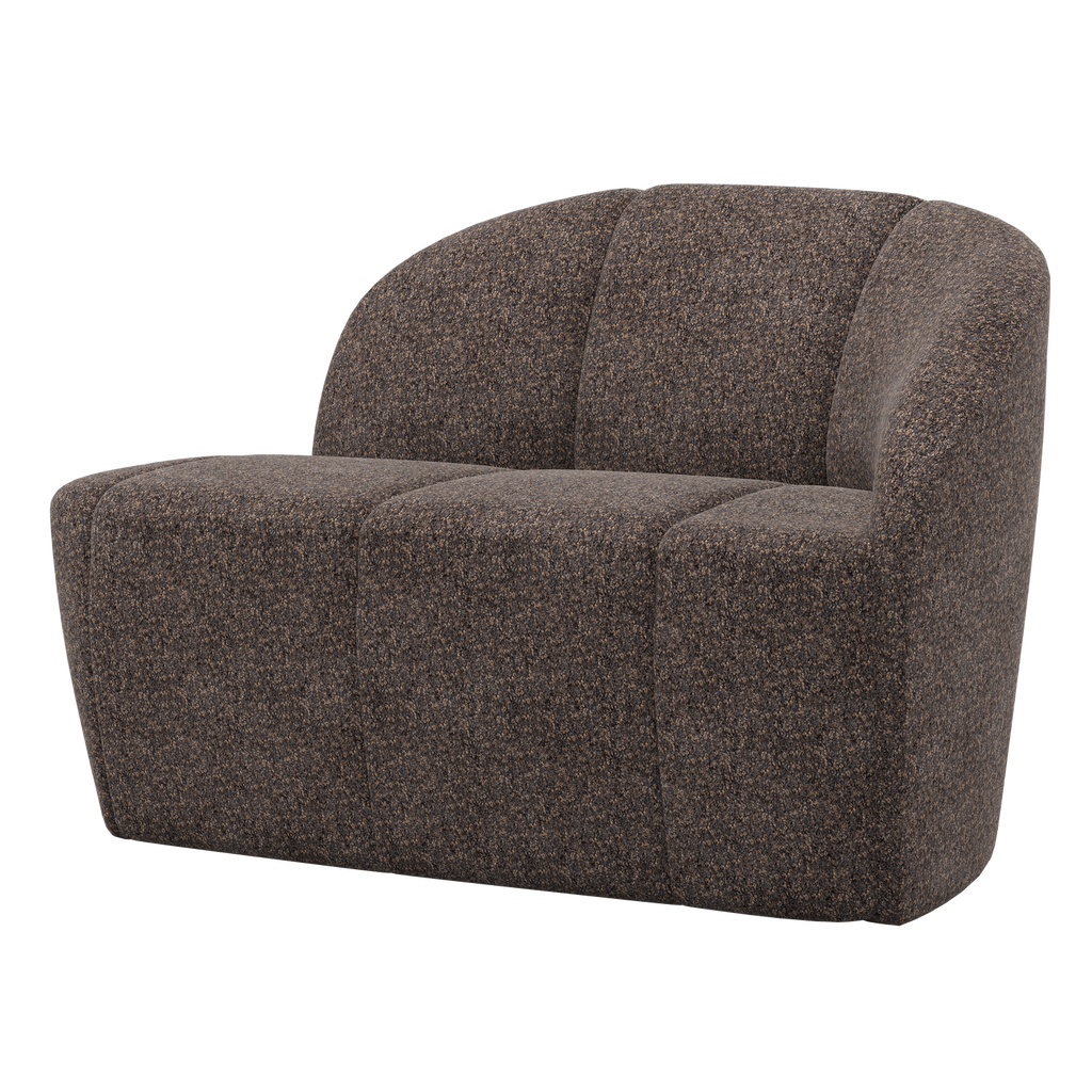 MOJO 2-SEATER BENCH RIGHT WOOLLY BROWN