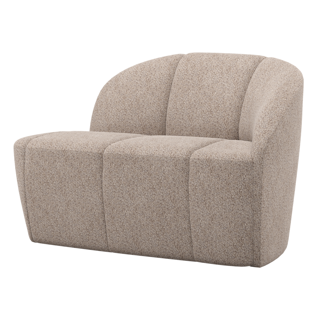 MOJO 2-SEATER BENCH RIGHT WOOLLY DARK SAND