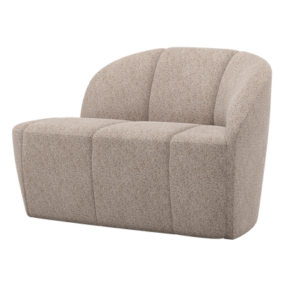 MOJO 2-SEATER BENCH RIGHT WOOLLY DARK SAND