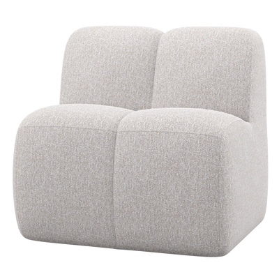 MOJO DINING BENCH 84CM WITH BACKREST BOUCLE ECRU MELANGE