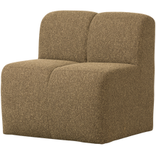 Carica l'immagine nel visualizzatore di Gallery, MOJO DINING BENCH 84CM BACKREST BOUCLE YELLOW/BROWN MELANGE