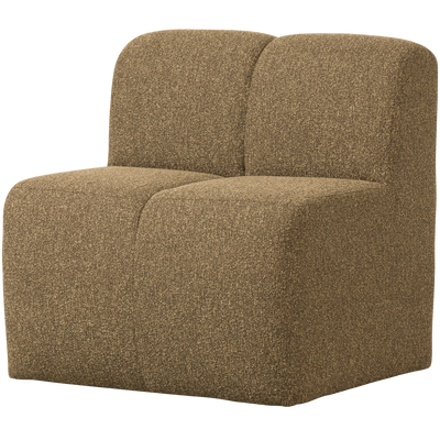 MOJO DINING BENCH 84CM BACKREST BOUCLE YELLOW/BROWN MELANGE