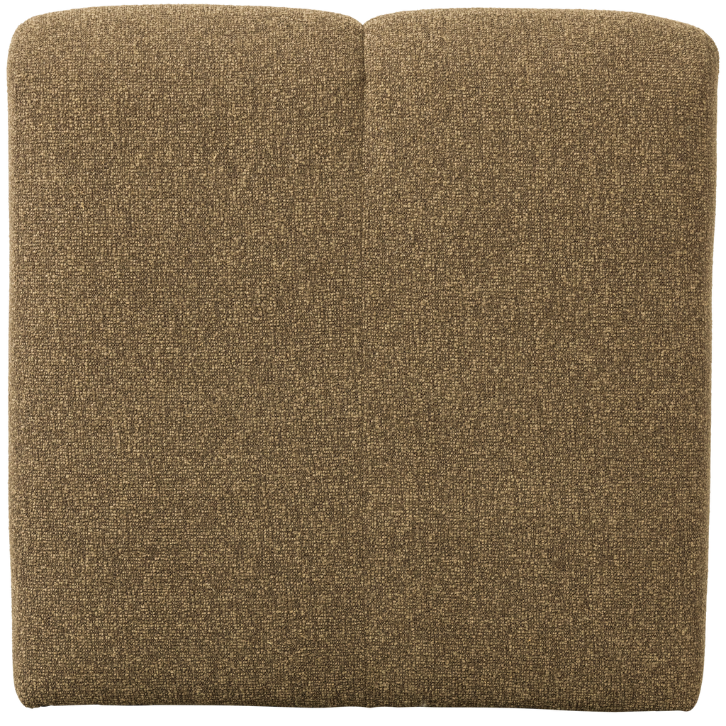 MOJO DINING BENCH 84CM BACKREST BOUCLE YELLOW/BROWN MELANGE