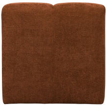 Laden Sie das Bild in den Galerie-Viewer, MOJO DINING BENCH 84CM WITH BACKREST RIB FABRIC RUST BROWN