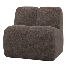 Load image into Gallery viewer, MOJO DINING BENCH 84 CM WITH BACKREST WOOLLY BROWN