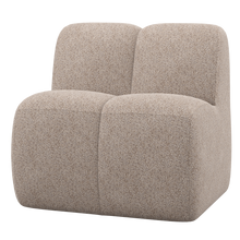 Laden Sie das Bild in den Galerie-Viewer, MOJO DINING BENCH 84 CM WITH BACKREST WOOLLY DARK SAND