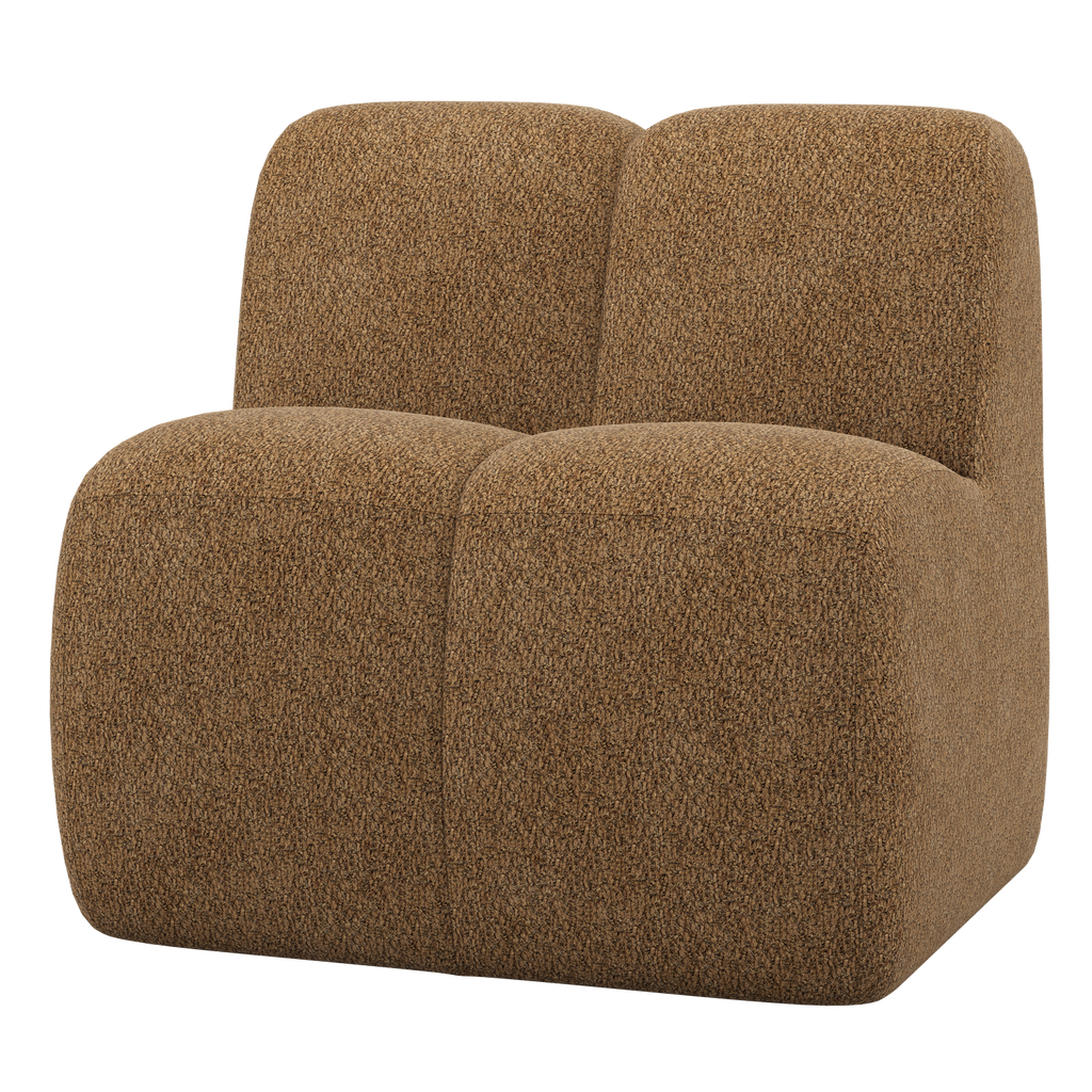 MOJO DINING BENCH 84 CM WITH BACKREST WOOLLY HONEY YELLOW