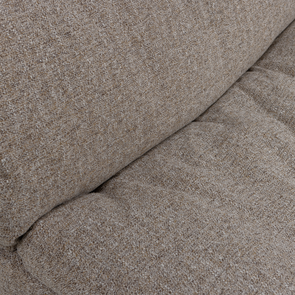 BAGGY CORNER SOFA RIGHT WOVEN FABRIC BROWN MELANGE