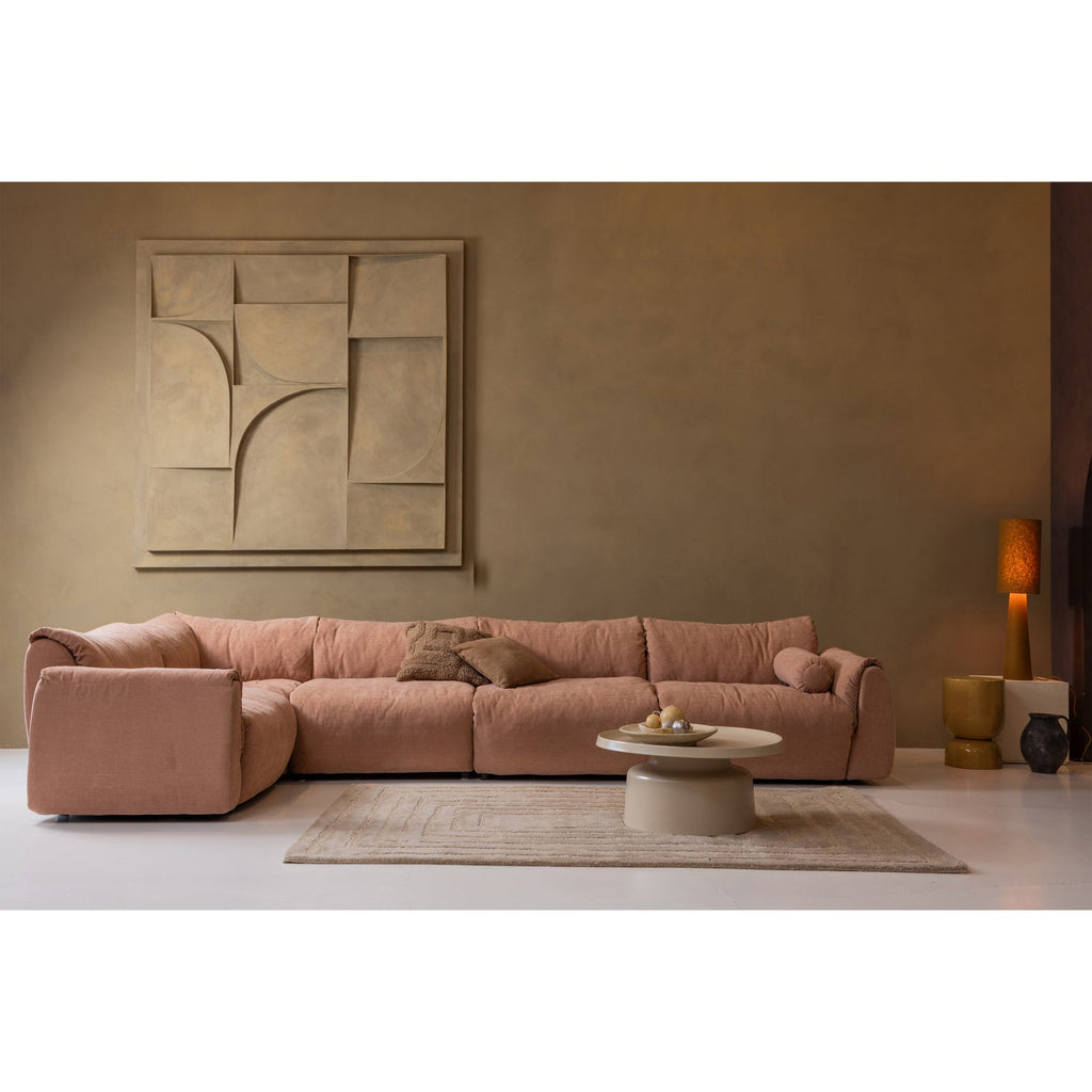 BAGGY 1-SEATER ELEMENT WOVEN CHENILLE OLD PINK