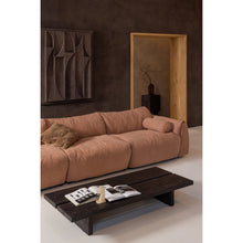 Laden Sie das Bild in den Galerie-Viewer, LION COFFEE TABLE MDF DARK BROWN 140x60CM