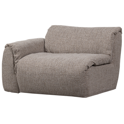 BAGGY 1-SEATER ELEMENT WITH ARM LEFT BROWN MELANGE