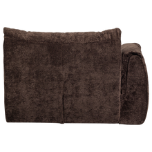 Load image into Gallery viewer, BAGGY 1-SEATER ELEMENT WITH ARM LEFT 3D CHENILLE DARK BROWN