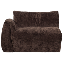 Load image into Gallery viewer, BAGGY 1-SEATER ELEMENT WITH ARM LEFT 3D CHENILLE DARK BROWN