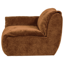 Load image into Gallery viewer, BAGGY 1-SEATER ELEMENT WITH ARM LEFT 3D CHENILLE MID BROWN