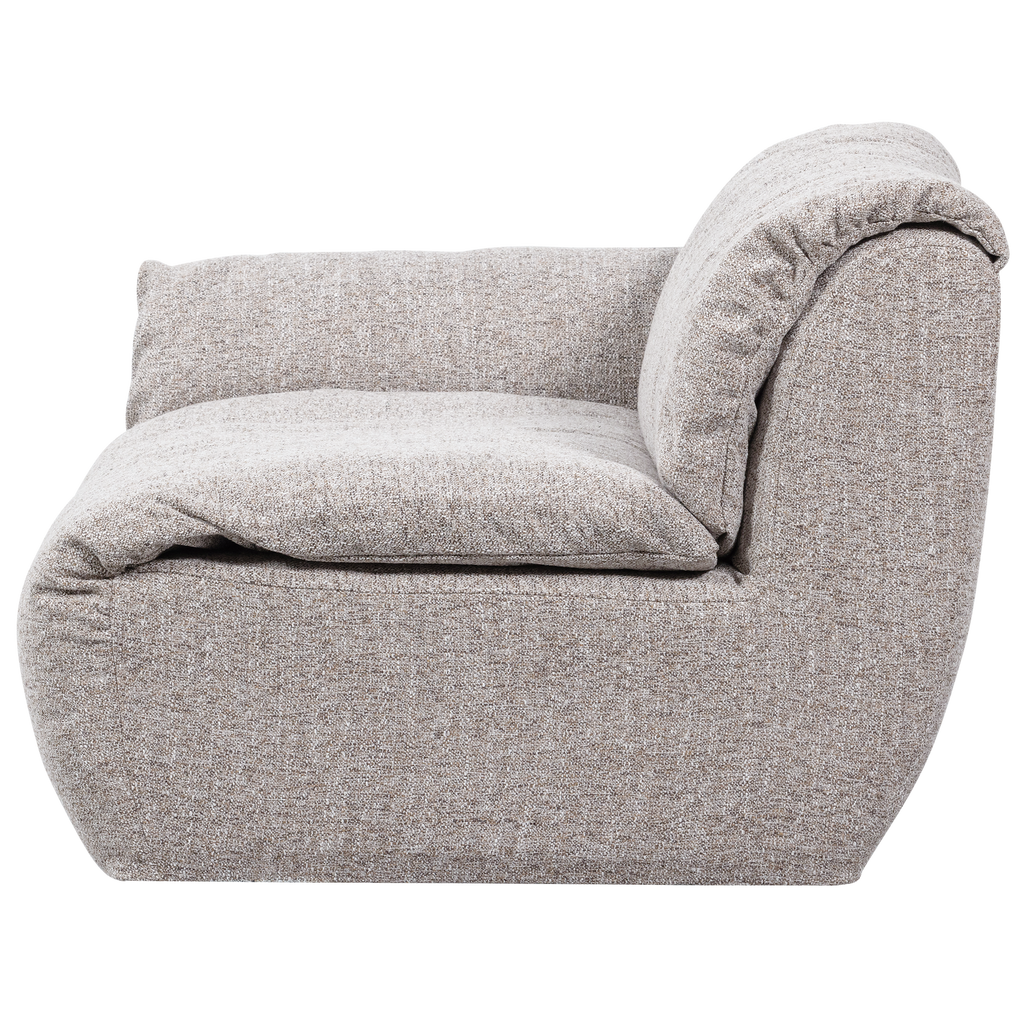 BAGGY 1-SEATER ELEMENT WITH ARM LEFT NATURAL MELANGE