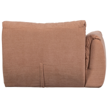 Laden Sie das Bild in den Galerie-Viewer, BAGGY 1-SEATER ELEMENT WITH ARM LEFT WOVEN CHENILLE OLD PINK