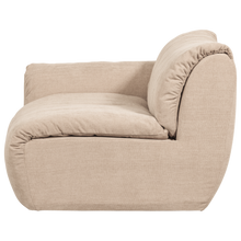 Laden Sie das Bild in den Galerie-Viewer, BAGGY 1-SEATER ELEMENT WITH ARM LEFT WOVEN CHENILLE SAND