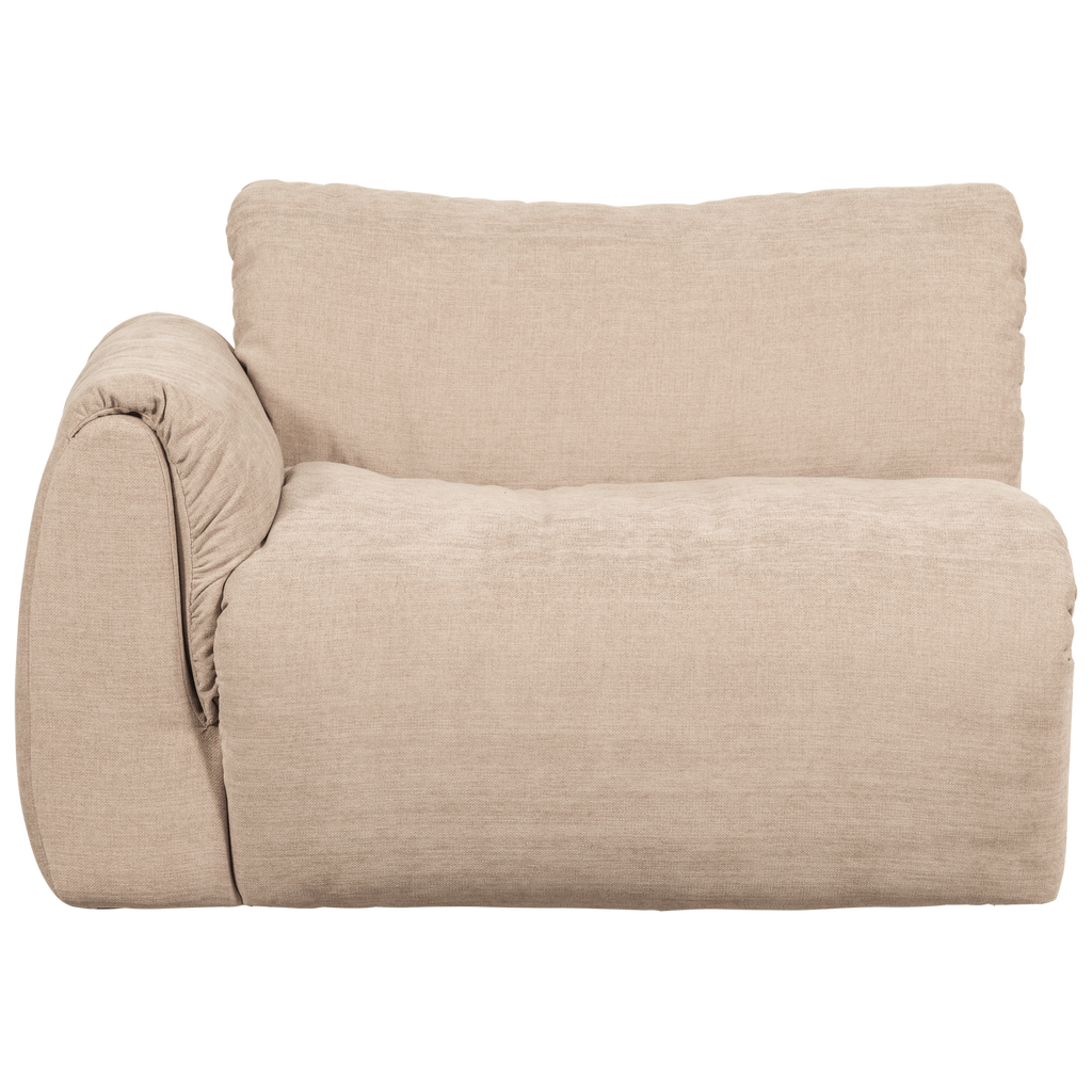 BAGGY 1-SEATER ELEMENT WITH ARM LEFT WOVEN CHENILLE SAND