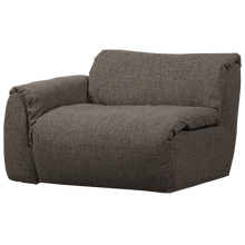 Laden Sie das Bild in den Galerie-Viewer, BAGGY 1-SEATER ELEMENT WITH ARM LEFT WARM GREY MELANGE
