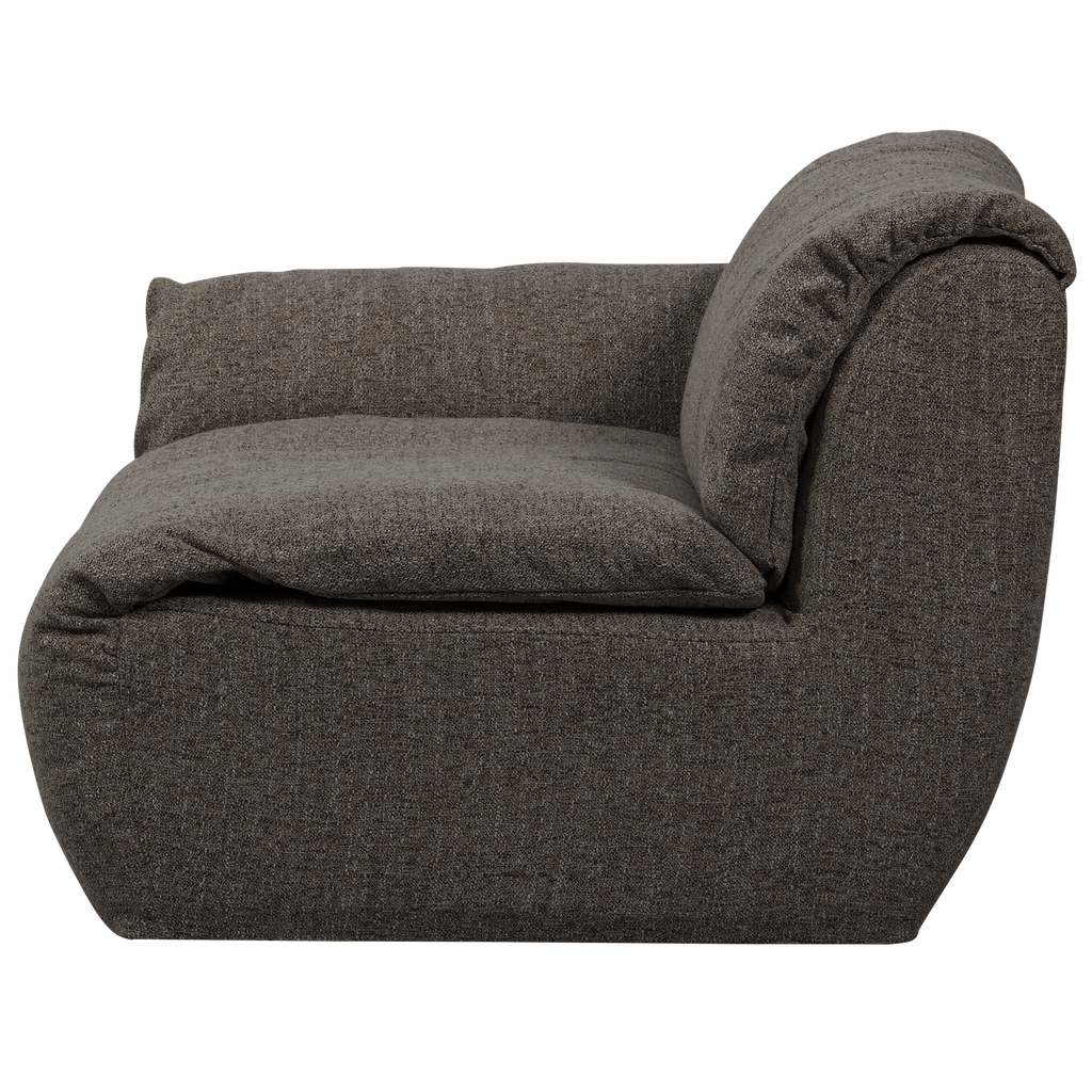 BAGGY 1-SEATER ELEMENT WITH ARM LEFT WARM GREY MELANGE