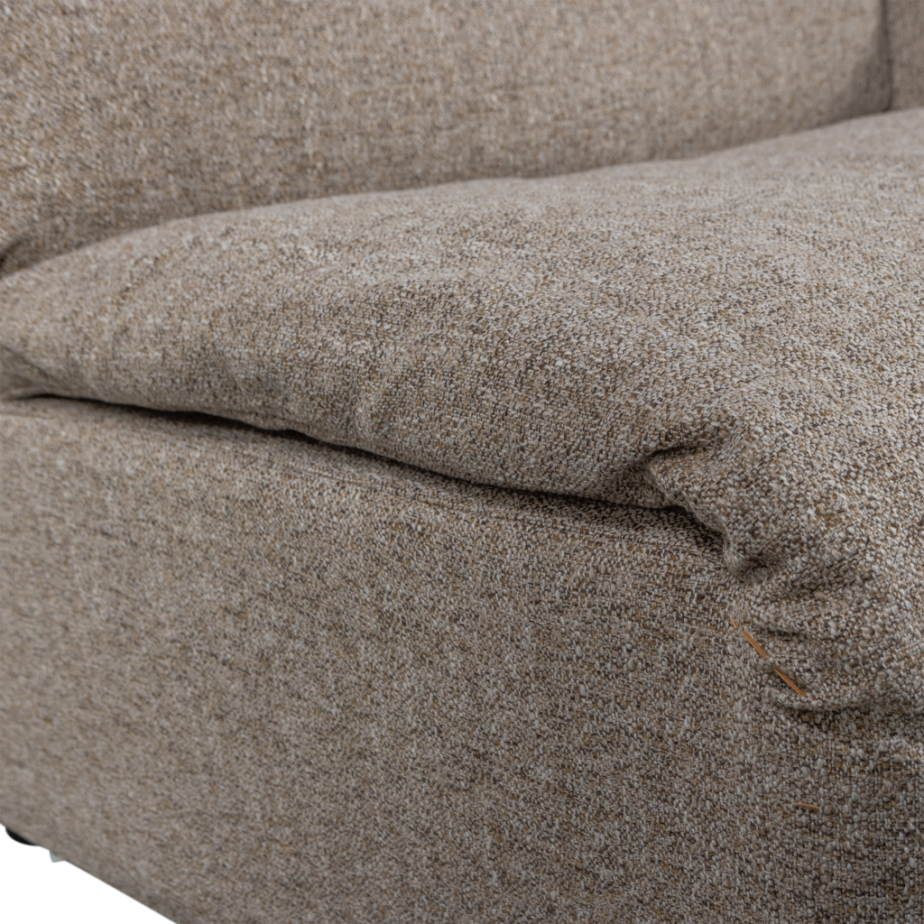 BAGGY 1-SEATER ELEMENT WITH ARM RIGHT BROWN MELANGE