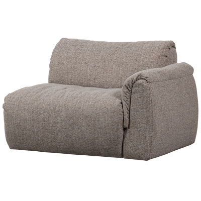 BAGGY 1-SEATER ELEMENT WITH ARM RIGHT BROWN MELANGE