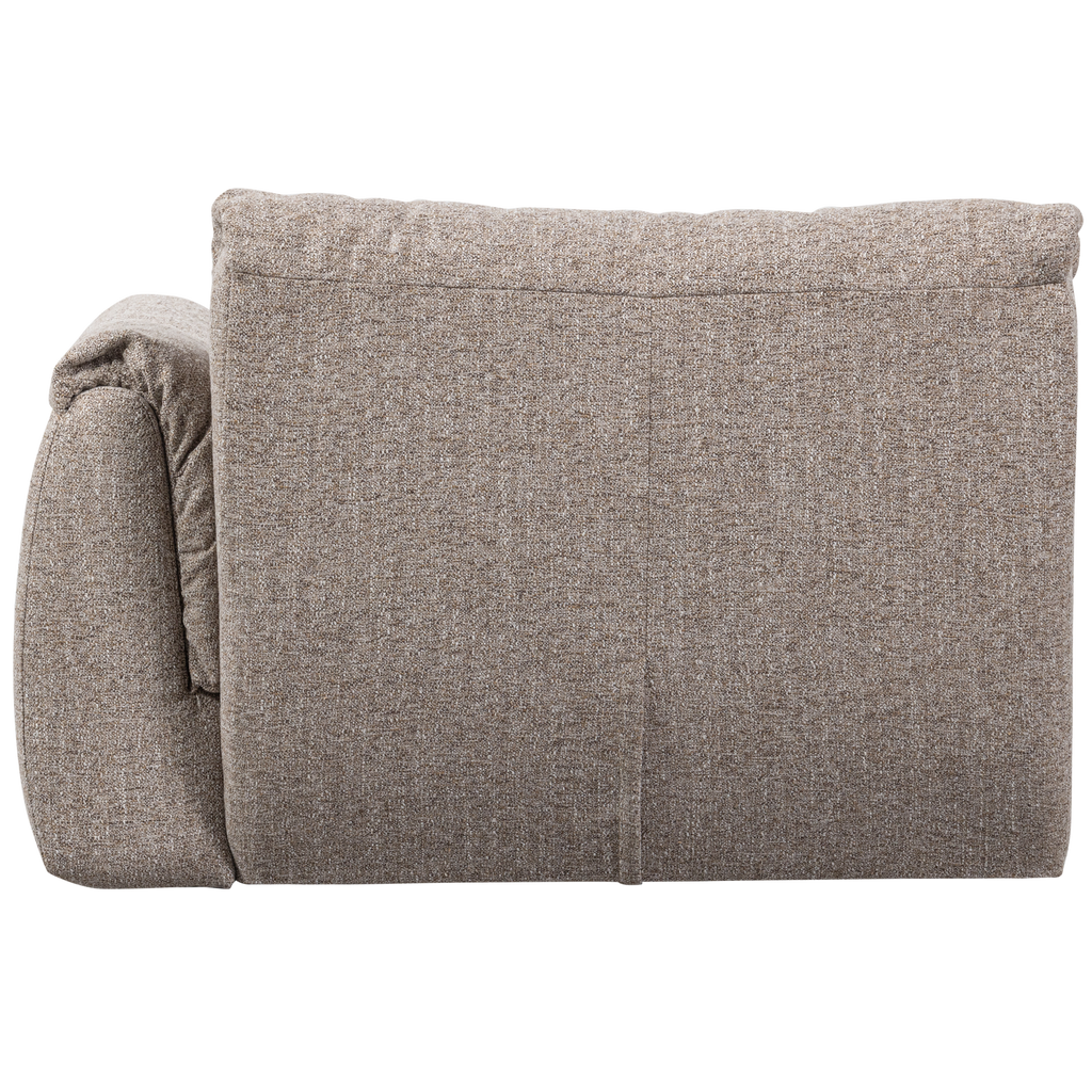 BAGGY 1-SEATER ELEMENT WITH ARM RIGHT BROWN MELANGE