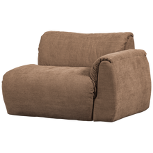 Carica l'immagine nel visualizzatore di Gallery, BAGGY 1-SEATER ELEMENT WITH ARM RIGHT WOVEN CHENILLE BROWN