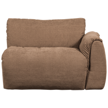 Carica l'immagine nel visualizzatore di Gallery, BAGGY 1-SEATER ELEMENT WITH ARM RIGHT WOVEN CHENILLE BROWN