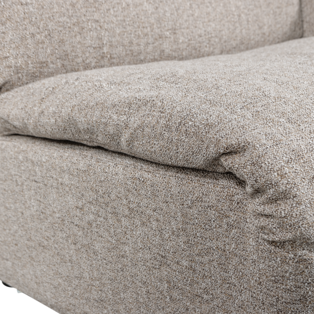 BAGGY 1-SEATER ELEMENT WITH ARM RIGHT NATURAL MELANGE