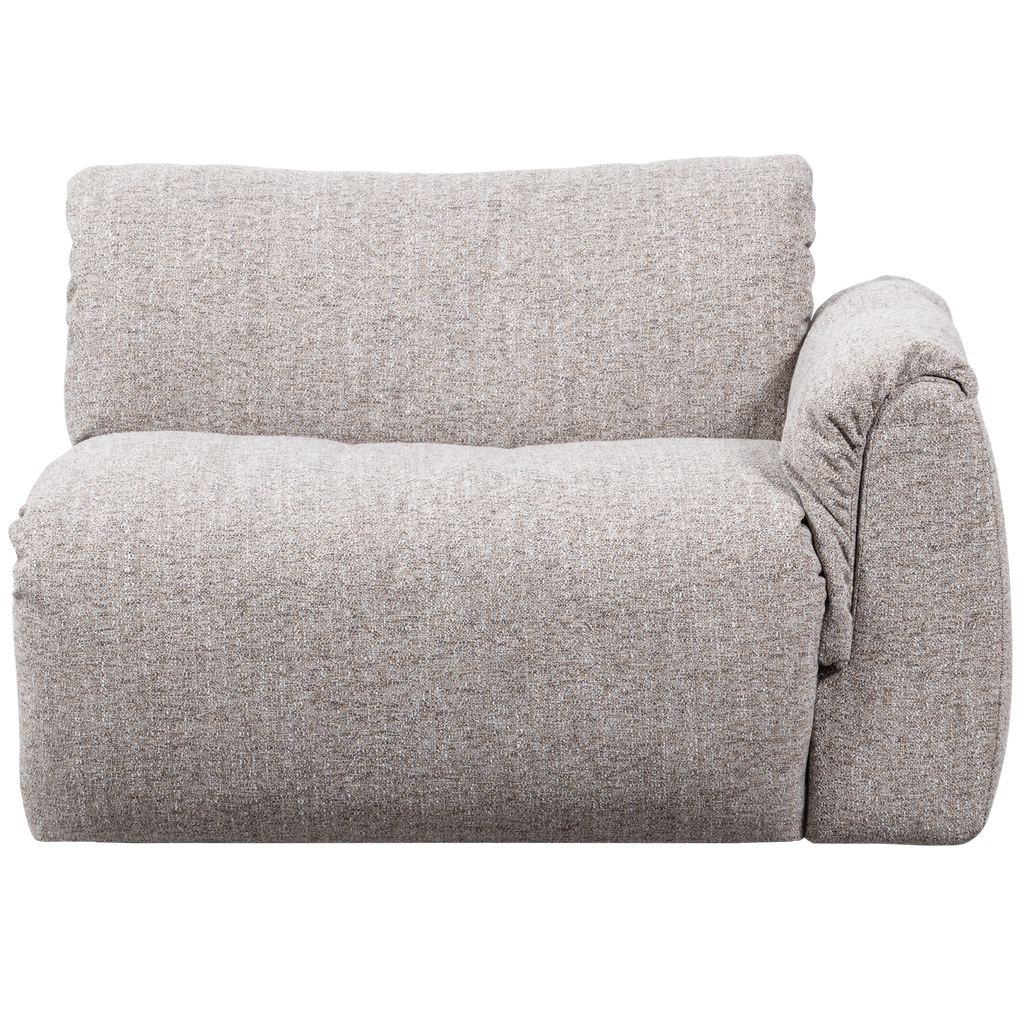 BAGGY 1-SEATER ELEMENT WITH ARM RIGHT NATURAL MELANGE