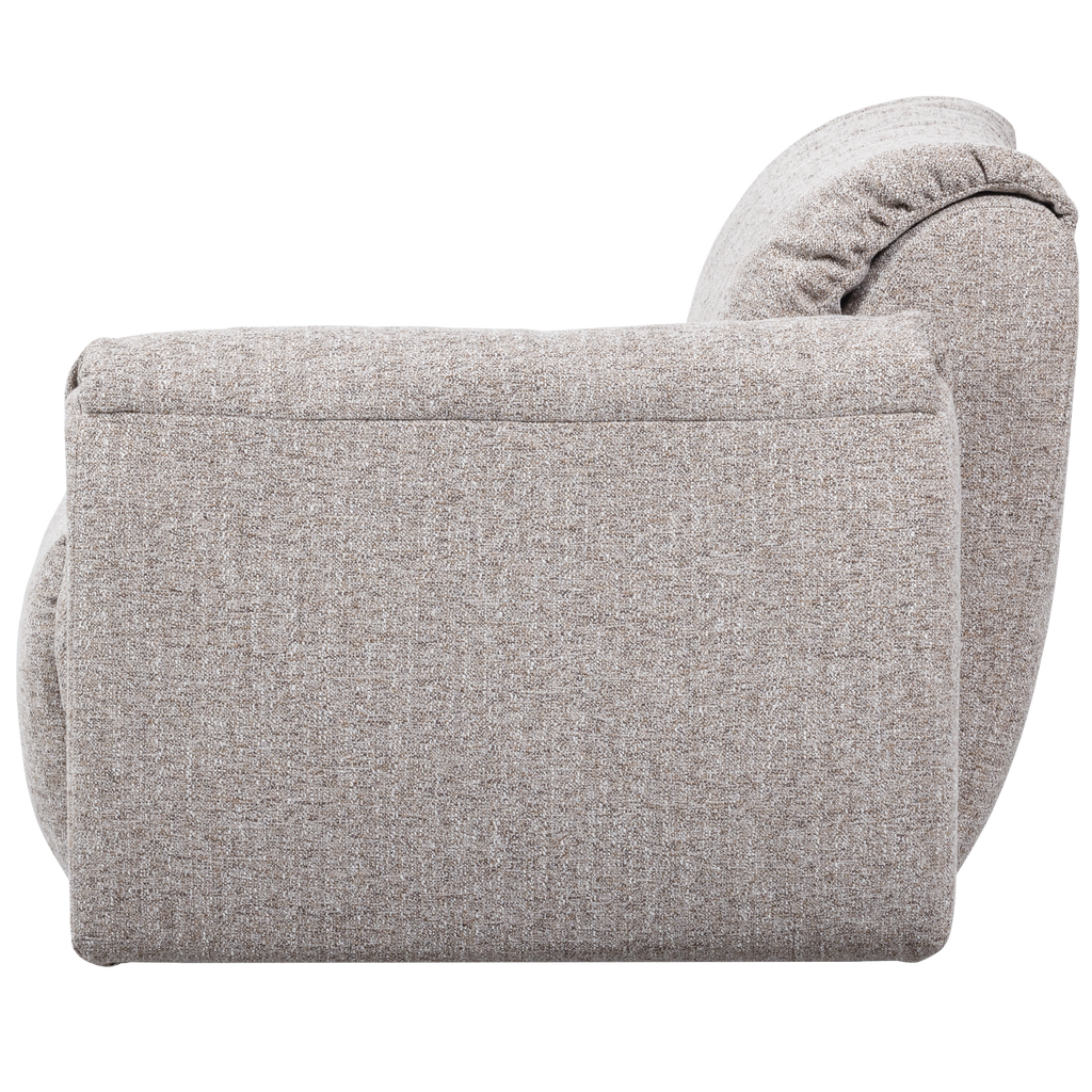 BAGGY 1-SEATER ELEMENT WITH ARM RIGHT NATURAL MELANGE