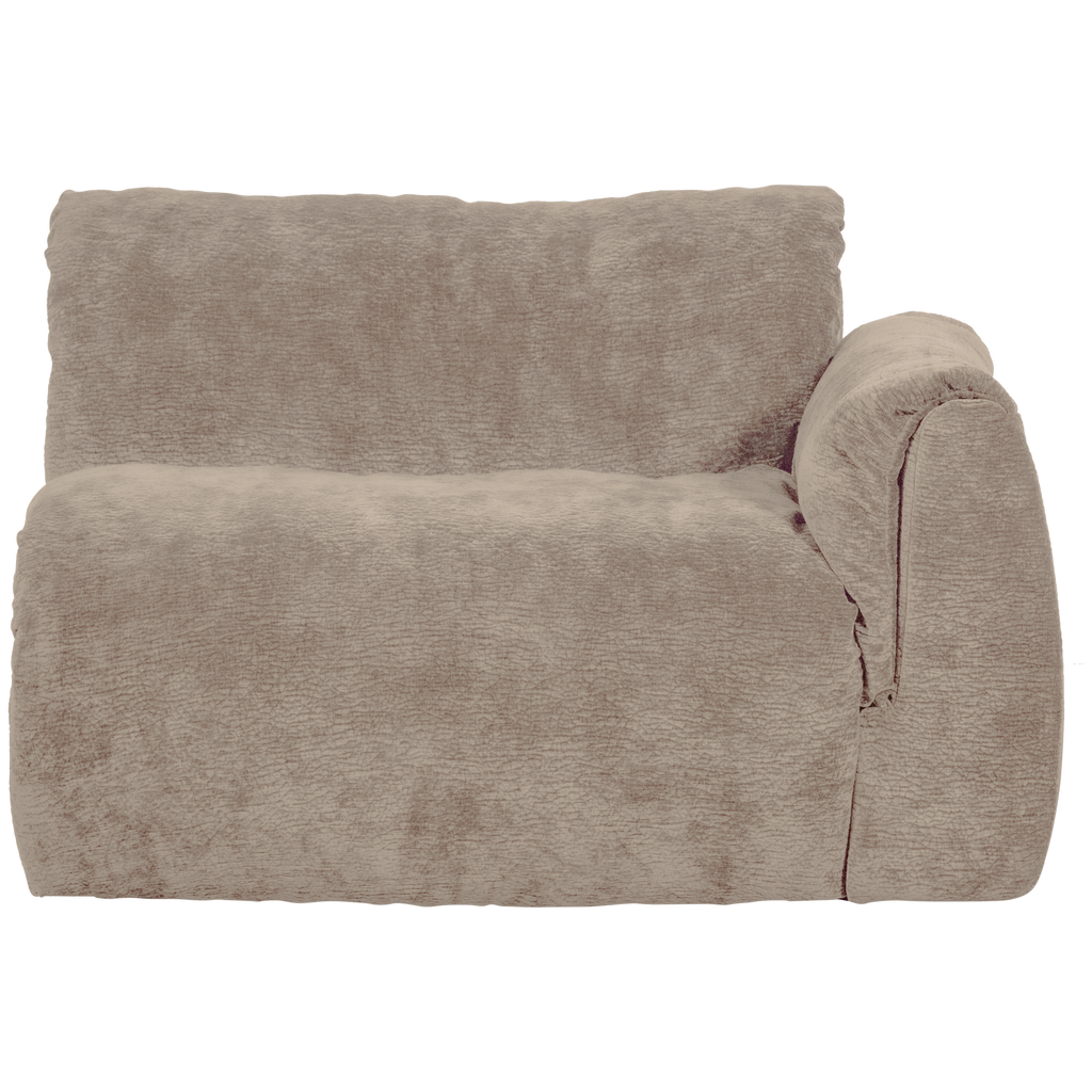 BAGGY 1-SEATER ELEMENT WITH ARM RIGHT 3D CHENILLE SAND