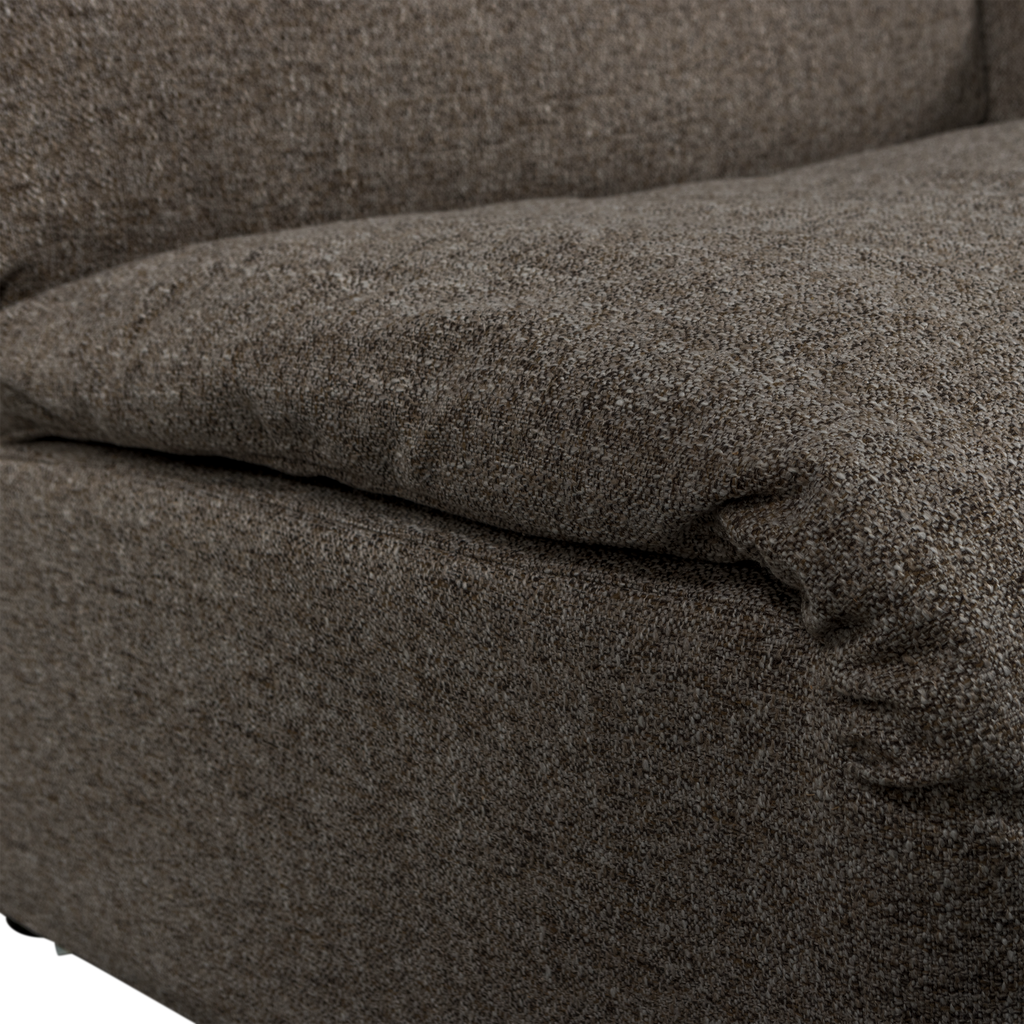 BAGGY 1-SEATER ELEMENT WITH ARM RIGHT WARM GREY MELANGE